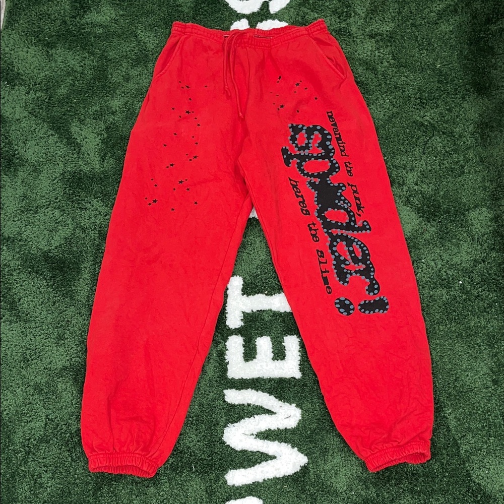 SP5DER SWEATPANTS v2 Red